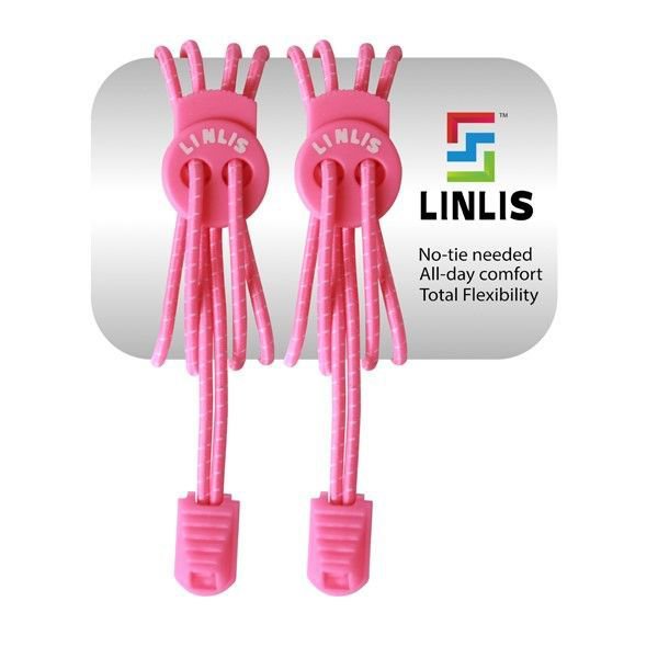 Elastische Schnürsenkel ohne zu schnüren LINLIS Stretch FIT Komfort Pink-1 