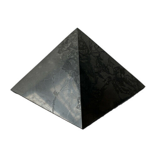 poliert aus Karelien / Zertifikat Schungit  Pyramide ca 7 cm 5 3