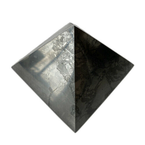 Schungit  & Shungit Pyramide ca 6 x 6  cm poliert aus Karelien/ Zertifikat 