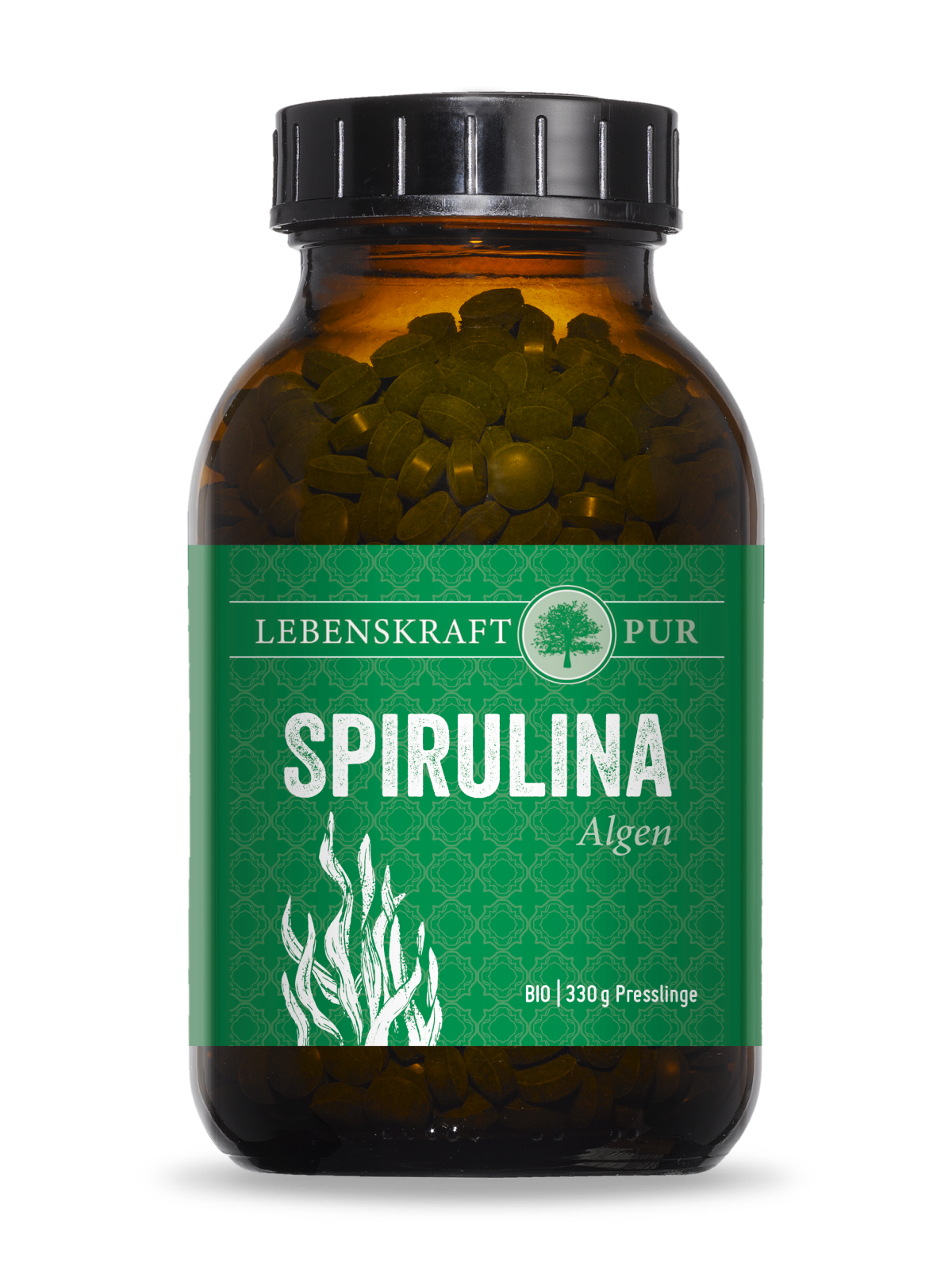 Bio Spirulina Algen | Presslinge der Blaualge Bio-Zertifiziert, in reinem Thermalwasser angebaut Spirulina platensis zählt zu den ältesten Organismen der Welt und wurde sogar schon von den Azteken als vollwertiges Lebensmittel konsumiert. Die spiralförmige Süßwasser-Alge ist keine Pflanze, wie häufig vermutet wird, sondern ein Cyanobakterium – auch Blaualge genannt. Die spiralförmige Süßwasser-Alge Spirulina ist vor allem bekannt für ihre breite und umfassende Vitalisierungsfähigkeit des gesamten Organismus. Als Quell an Nähr- und Vitalstoffen ist die Blaualge besonders reich an B-Vitaminen, Eisen, Kalzium, Selen, Magnesium und Beta-Carotin.