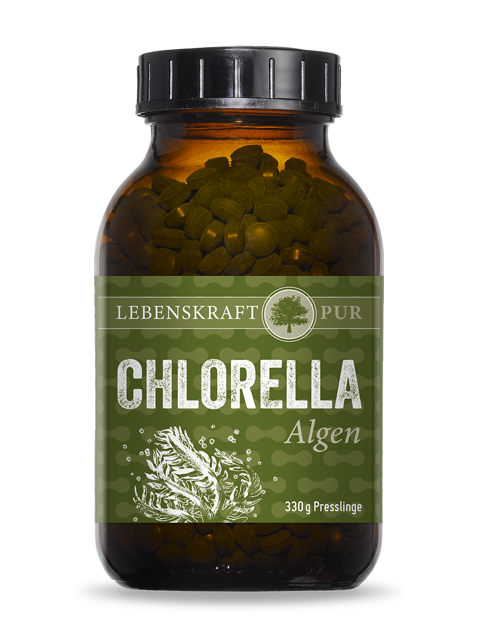 Chlorella Algen | Presslinge reich an Chlorophyll, Vitaminen und Mineralien Die Chlorella Alge ist in naturheilkundlichen Kreisen sehr bekannt und beliebt. Neben ihrem hohen Anteil an Chlorophyll, Mineralien und Vitaminen besitzt die Alge den höchsten bekannten Anteil an Proteinen und Aminosäuren - darunter alle essentiellen. Durch das breite Eigenschaften-Spektrum gehört die Chlorella vulgaris Alge auf jeden vollwertigen Speiseplan.