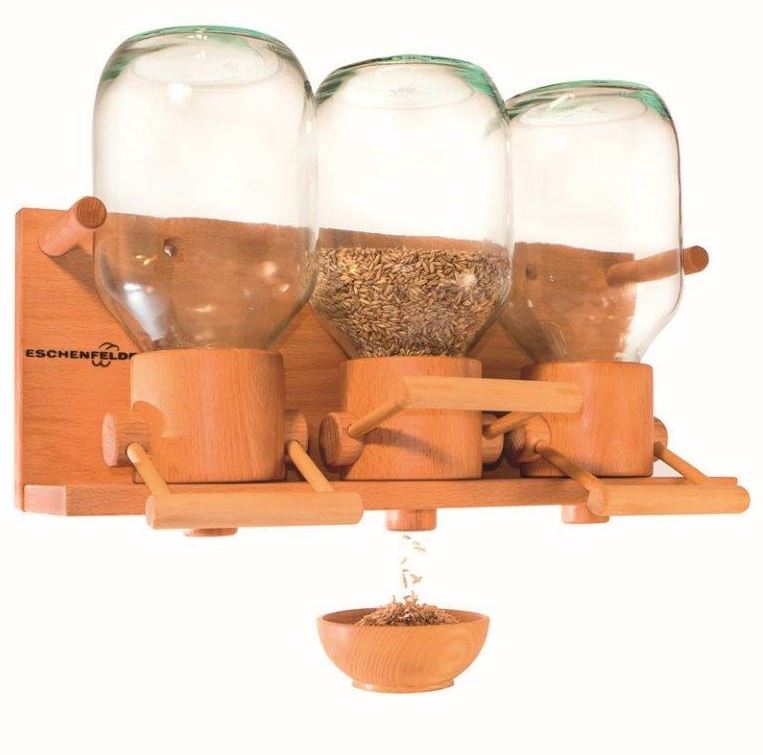 Eschenfelder Getreidespeicher Getreidesilo Modell 319 mit drei großen Silos aus Glas in verschiedenen Ausführungen erhältlich
