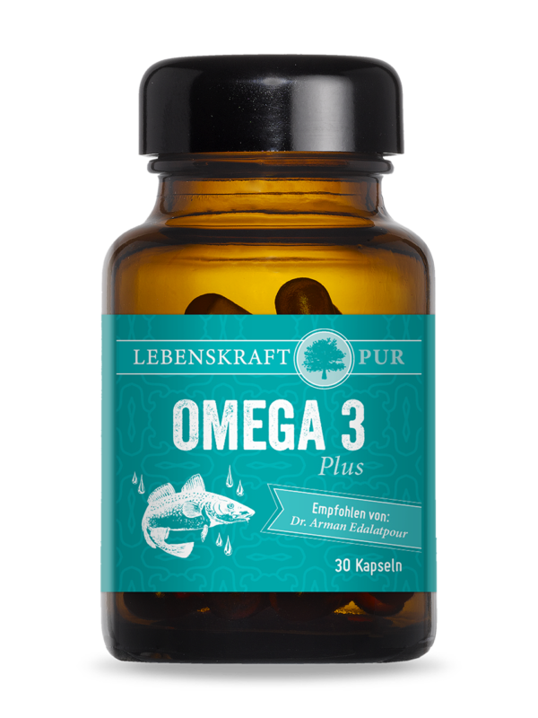 Omega 3 Plus | MSC-zertifiziert 100 % schadstofffrei reines Fischöl Omega 3 Plus liefert in einer einzigartigen Rezeptur hochwertige und an Reinheit und Frische kaum zu überbietende Omega-3-Fettsäuren. Darunter auch zu einem hohen Anteil die wertvollen Fettsäuren EPA und DHA. Ergänzt werden die Fettsäuren mit natürlichem Astaxanthin aus der Blutregenalge (Hämatococcus pluvialis). Das stärkste natürliche Antioxidans, welches außerdem die Blut-Hirn-Schranke überwinden kann. Also sowohl im fett- wie im wasserlöslichen Milieu wirkt.