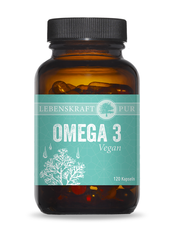 Omega 3 Vegan | Algen und natürlichem Vitamin E mit 100 % veganes Omega-3-Öl Omega 3 Vegan kann verwertbare Omega-3-Fettsäuren aus der Mikroalge Schizochytrium sp liefern. Sie ist von Natur aus reich an den natürlichen Omega-3-Fettsäuren DHA und EPA. Die Algen für Omega 3 Vegan werden in Bio-zertifizierten Zuchtanlagen gewonnen. Bei der Algenzucht selbst wird dabei höchster Wert auf die Reinheit der Algen gelegt. Im Zuge dessen kommen keinerlei Schadstoffe zum Einsatz.