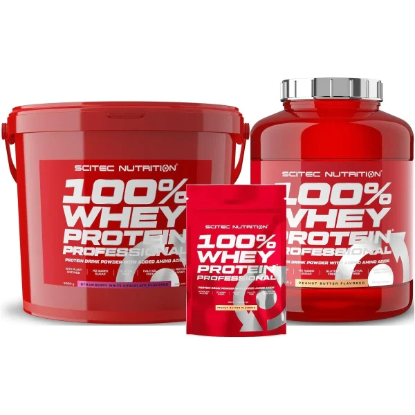 Whey Protein Professional | 100% Whey Protein Professional 2350g Dose mit extra Aminosäuren und Verdauungsenzymen! Aspartamfrei! 100% Whey Protein Professional ist ein exzellente, qualitativ hochwertige Mischung aus Molkenkonzentrat und Molkenisolat. Nahrungsproteine sind eine Quelle aus Stickstoff und unerlässlichen Aminosäuren, welche der Körper zum Erhalt und Wachstum des Körpergewebes, sowie zur Erhaltung der Muskelmasse und zur Erhaltung der normalen Knochen*, benötigt.