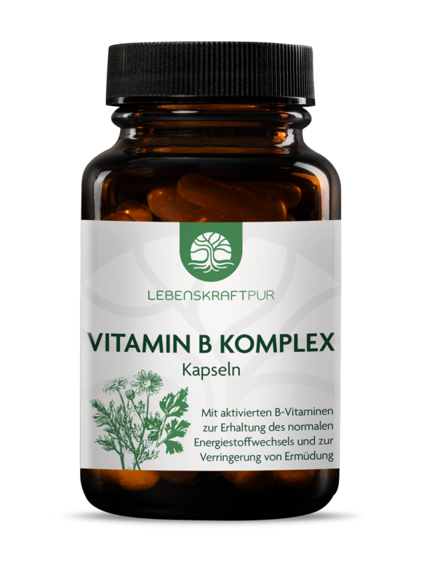 Vitamin B Komplex | Deckt Ihren kompletten Vitamin-B-komplett mit nur 1 Kapsel Der Vitamin B Komplex ist ein vollständiger B-Komplex, bestehend aus einer durchdachten Zusammenstellung von aktiven und proaktiven B-Vitaminen. Vitamine sind organische Verbindungen, die Ihr Körper zum Leben braucht, aber nicht selbst herstellen kann. Sie müssen sie täglich mit der Nahrung zuführen. Einige Vitamine führen Sie als Vorstufe (Provitamin) zu. In Ihrem Körper werden sie dann zur „aktiven“ Form umgebaut, dass ist die Form, die Ihr Körper zum Arbeiten benötigt.