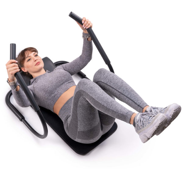 AB Roller Bauchtrainer | AB Roller Bauchtrainer Profi Bauchroller mit Kopfstütze und Matte Das ergonomische Design des Profi AB-Roller mit der stabilen Konstruktion und dem anatomisch geformten Kopfpolster garantieren eine optimale Kopf- und Rückenposition während des Bauchmuskeltrainings.