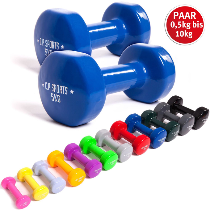 Gymnastikhanteln Paar | Fitness und Krafttraining Gymnastikhanteln Paar Kurzhanteln sind ein sehr beliebtes Trainingsgerät. Übungen mit diesen Hanteln fördern die Koordination, kräftigen die Muskulatur im Oberarm-, Brust- und Rückenbereich  und eignen sich für das Kraftausdauertraining. Ein ideales Trainingsgerät für den Gymnastik-, Fitness und auch Aerobicbereich im Studio aber auch Zuhause. Jedes Gewicht hat eine andere Farbe.