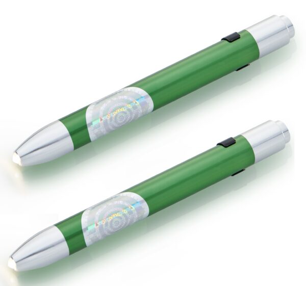 Magic Energy Pen | Brain-Y Magic Energy Pen mit 5G Folienaufkleber Biophotonen Energie Das Licht gibt es in den Farben gelb Magic Energy Pen zur Aktvierung der Selbstheilungskräfte Licht-Handakupunktur auf den koreanischen Handakupunkturpunkten. Energetisierung durch Biophotonen als Kriterium für gute Lebensmittel.