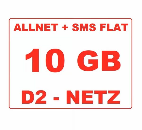 Sim-Karte D2 10 GB