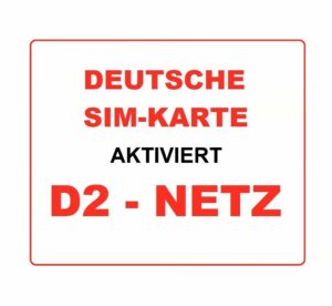 Sim-Karte D2 3 Deutsche Sim-Karte D2 Netz Aktiviert