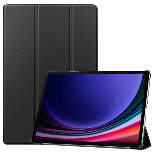 Samsung Tablet Hülle | Original Samsung Tablet Hülle für Galaxy Tab S9/S9 FE/S10 FE Schlaf- und Aufwachfunktion und Ständer Um Ihr Samsung Galaxy Tab S9/S9 FE/S10 FEun zu schützen, wählen Sie das Just in Case Smart Tri-Fold Case Black. Dieses Etui ist aus PU-Leder gefertigt, wodurch es stilvoll aussieht. Sie schützt sowohl die Vorder- als auch die Rückseite vor Kratzern und Stößen! Das Samsung Galaxy Tab S9/S9 FE/S10 FE Bookcase verfügt über eine Sleep-and-Wake-Funktion, d.h. wenn Sie die Hülle schließen, geht Ihr Samsung Pad in den Schlafmodus. Wenn Sie die Hülle öffnen, wird es wieder aufgeweckt! Außerdem kann die Klappe in ein Dreieck verwandelt werden, wodurch es zu einem Ständer wird, der in zwei verschiedenen Positionen stehen kann.