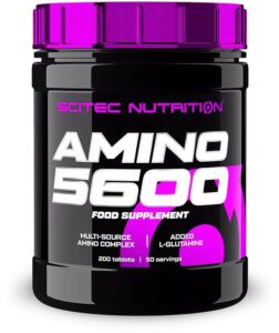 Amino 5600 enthält 3520 mg freie Aminosäuren aus hydrolisiertem Lactalbumin.